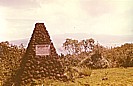 TANSANIA 1971_am Rande des Ngorongoro-Kraters_das Grab des jungen Michael Grzimek (Sohn des bekannten Frankfurter Tierfilmers und -forschers Prof. Grzimek), der hier mit seinem Flugzeug gegen den Kraterrand prallte_Jochen A. H�bener