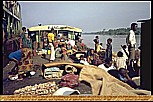 1988_ZAIRE_upstream the KONGO-ZAIRE-river_in 6 days from LISALA to KISANGANI, former STANLEYVILLE_very adventurous_my motorcycle is on this pontoon_Jochen A. H�bener