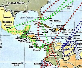 VENEZUELA -blue point line- with a backpack 1984_Jochen A. H�bener