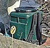 my special survival-rucksack ... excellent_absolutely water- proof (100%)_but ... never enough space_here in the OKAVANGO-DELTA_BOTSWANA 1992_Jochen A. H�bener