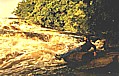 ... jetzt nur ja nicht abrutschen_kurz vorm Scheitelpunkt des CANAIMA-Wasserfalls_ ... nun ja, ich war ja damals 20 Jahre j�nger ... _VENEZUELA 1984_Jochen A. H�bener