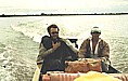 los geht�s_per Boot durch das ORINOCO-Delta_kreuz und quer_Jesus und Jochen_VENEZUELA 1984_Jochen A. H�bener