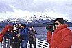 Eine Schiffsfahrt auf dem 'NAHUEL HUAPI'-See im gleichna- migen Park_ein unvergessliches Erlebnis ... und ... ein eiskaltes Vergn&uuml;gen ... schon komisch, denn in wenigen Tagen werde ich in sub-tropischen Regionen sein, an den Wasserf&auml;llen 'CATARATAS del IGUAZ�'_ARGENTINIEN, 1986